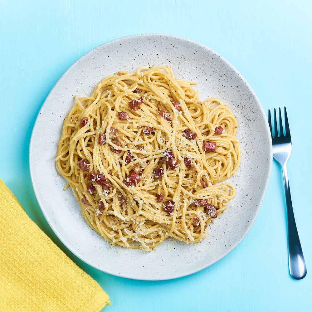 Classic Carbonara with Vetta Spaghetti